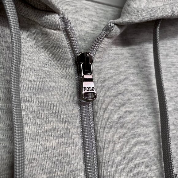 Polo Ralph Lauren Double-Knit Full-Zip Hoodie – Classic Grey Heather, MED. NWT - Picture 2 of 13